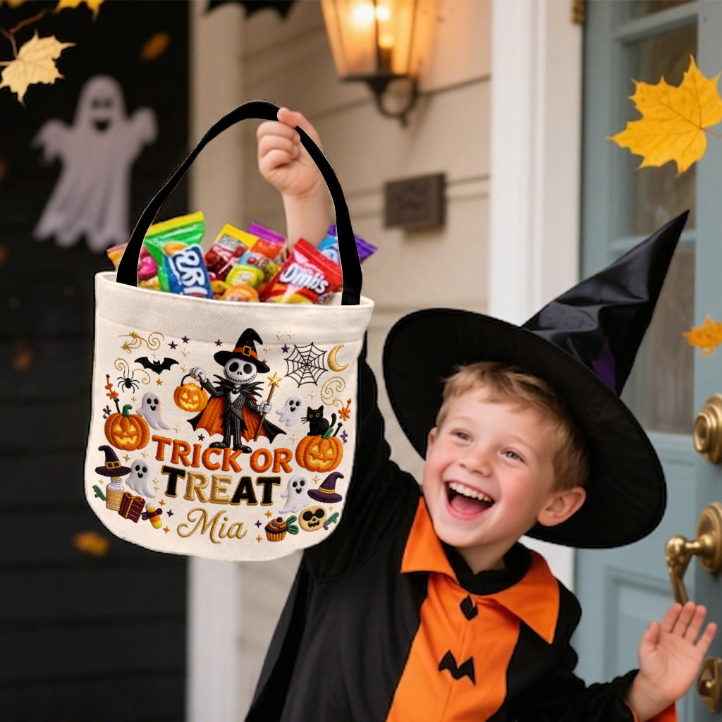Trick Or Treat - Personalized Nightmare Canvas Bucket Bag
