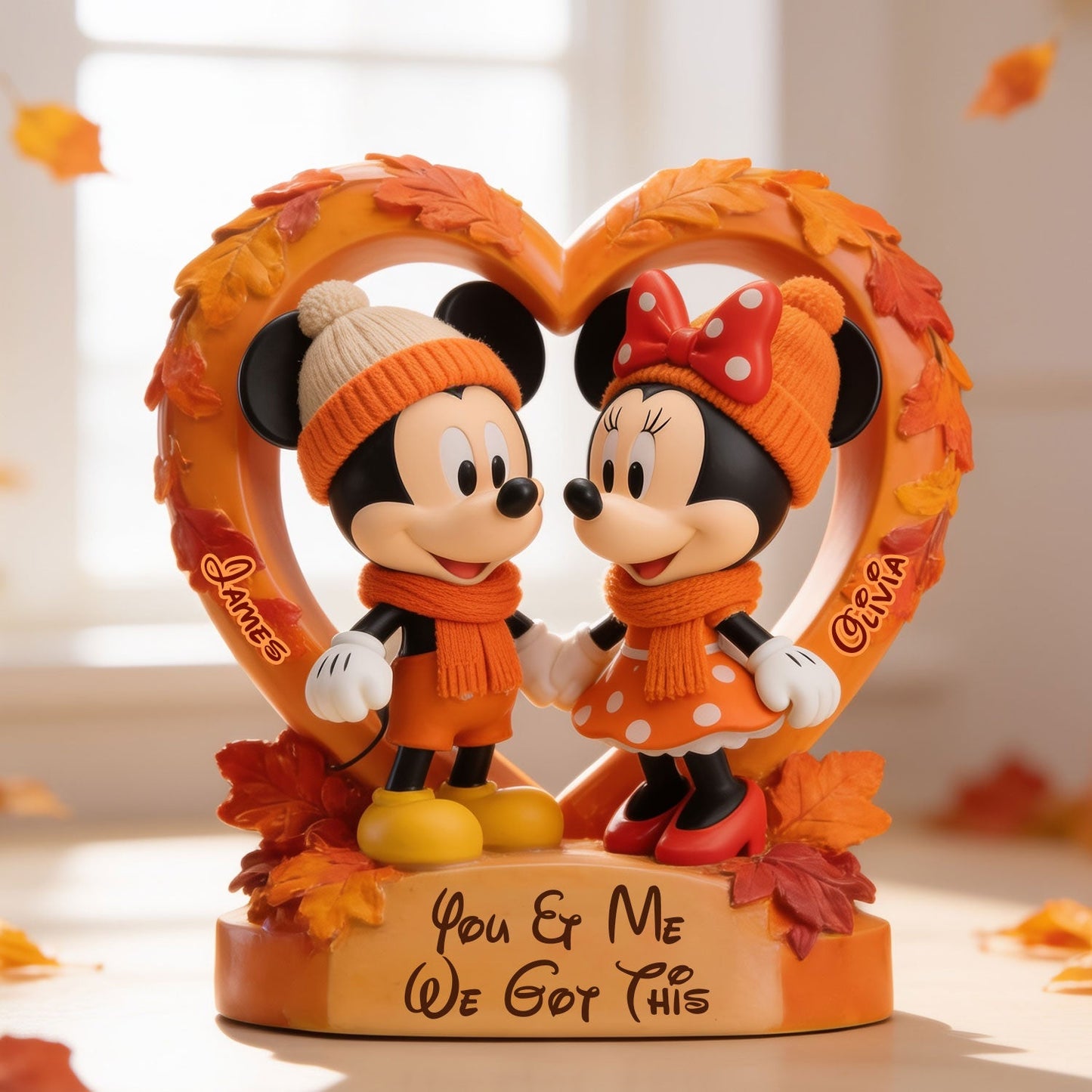 Cartoon Mouse Couple - Personalized Mouse 2-Side Printed Acrylic Plaque