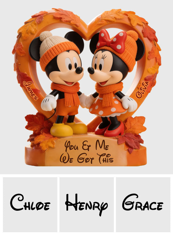 Cartoon Mouse Couple - Personalized Mouse 2-Side Printed Acrylic Plaque