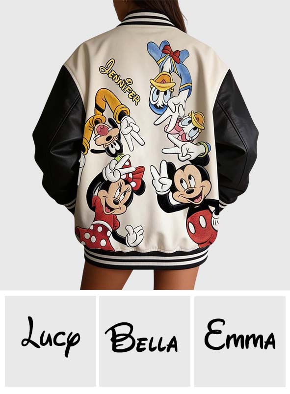 Magical Friends - Personalized Mouse Varsity Jacket