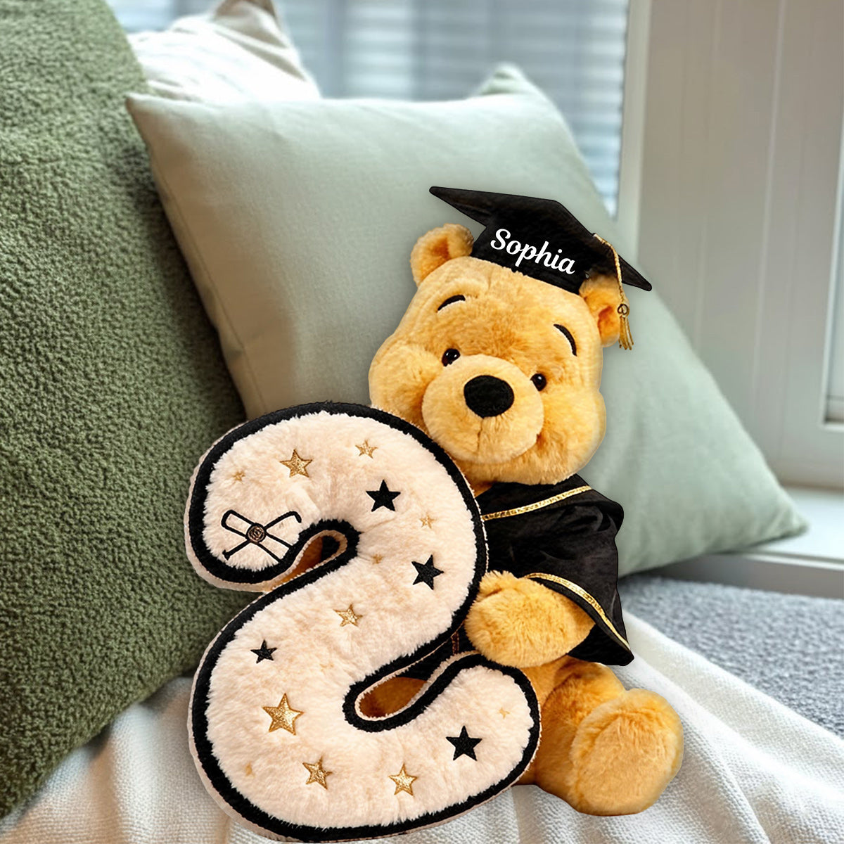 Congraduation - Personalized Graduation Premium Faux Fur Pillow