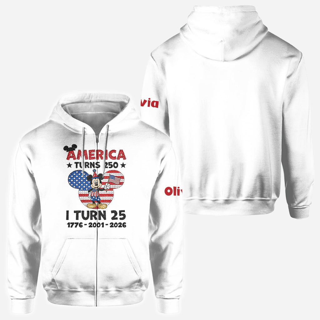 USA Celebration And Birthday - Personalized Mouse All Over Shirt