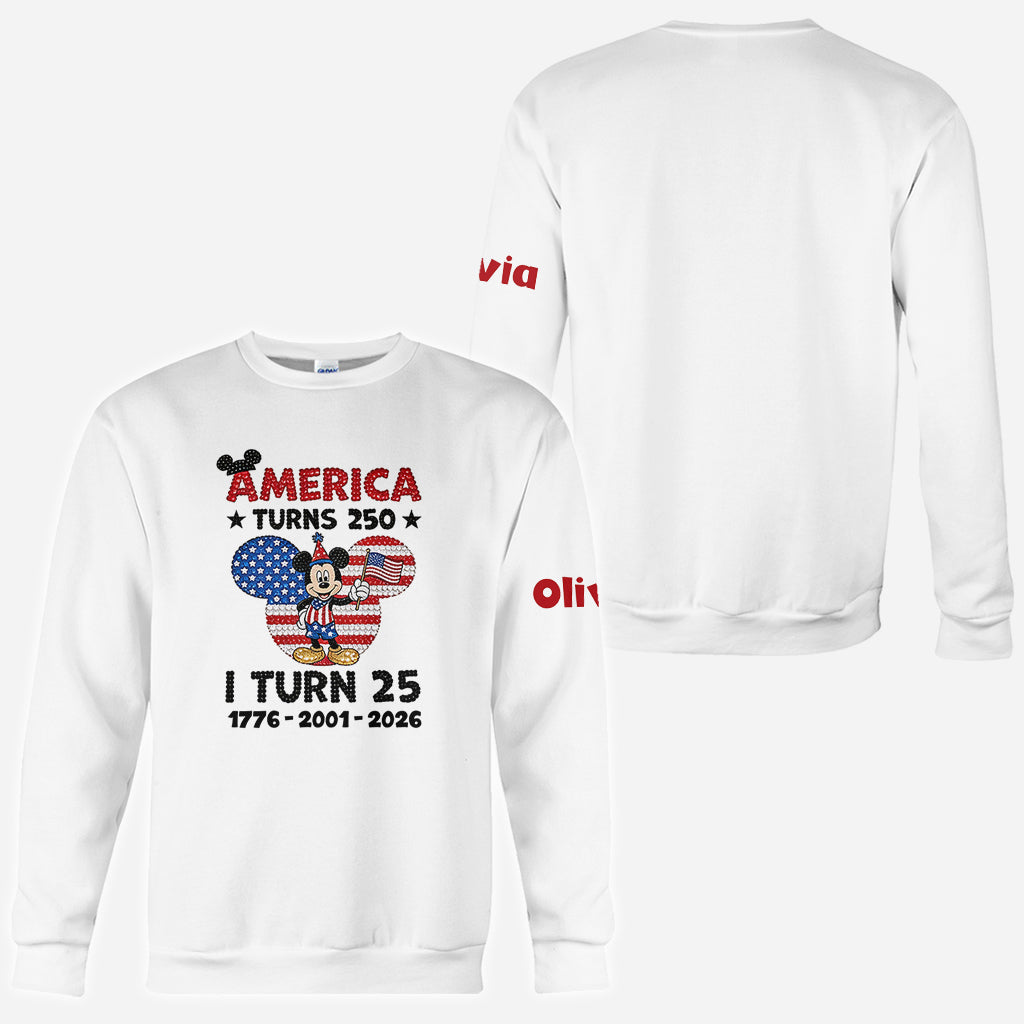 USA Celebration And Birthday - Personalized Mouse All Over Shirt