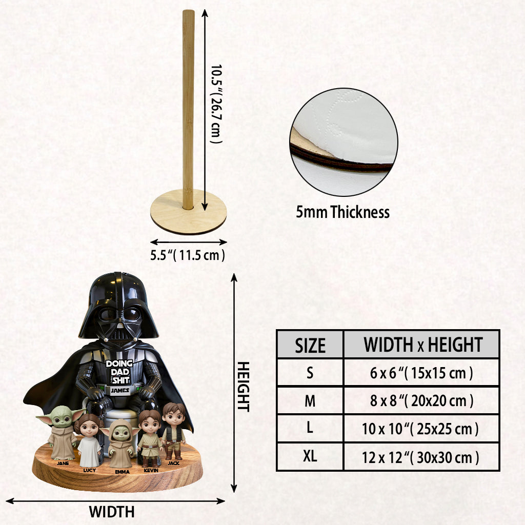 Doing Dad Shit - Personalized The Force Paper Towel Stand