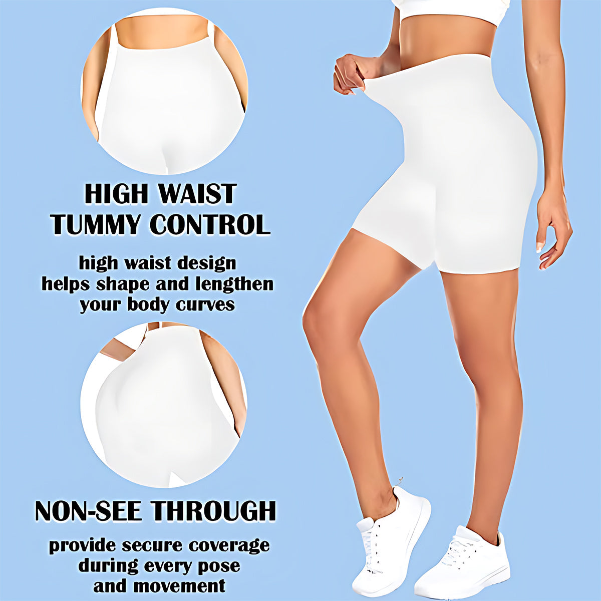 Cool Mouse - Personalized Mouse High-Waisted Biker Shorts