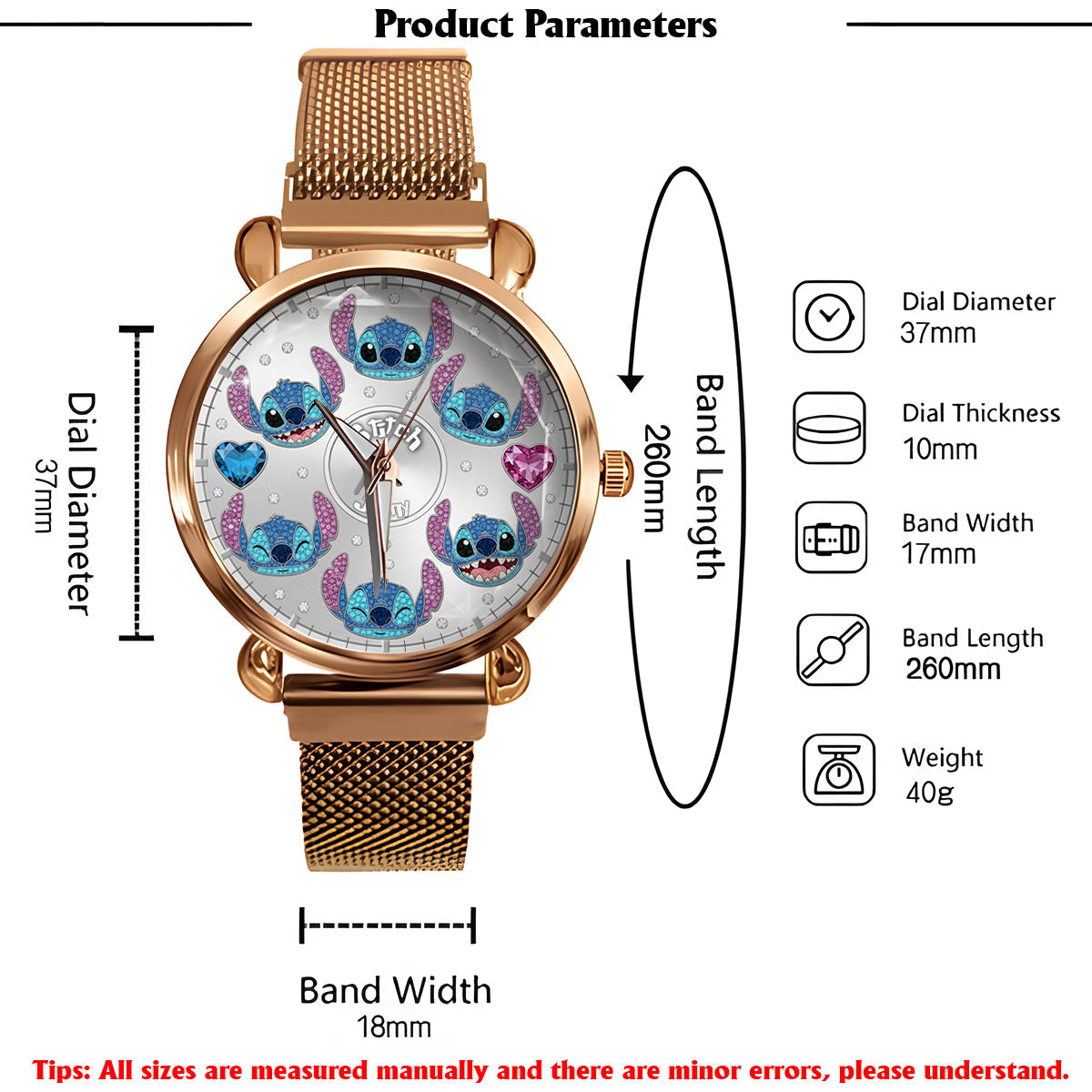 Magical World - Personalized Mouse Women Hand Watch