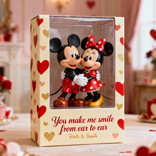 You Make Me Smile From Ear To Ear - Personalized Mouse Custom Shaped Acrylic Plaque