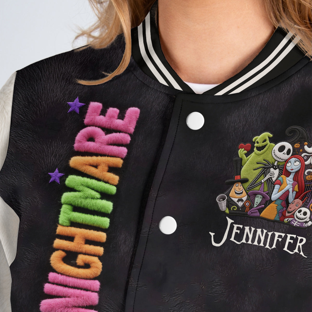 Before Christmas - Personalized Nightmare Varsity Jacket