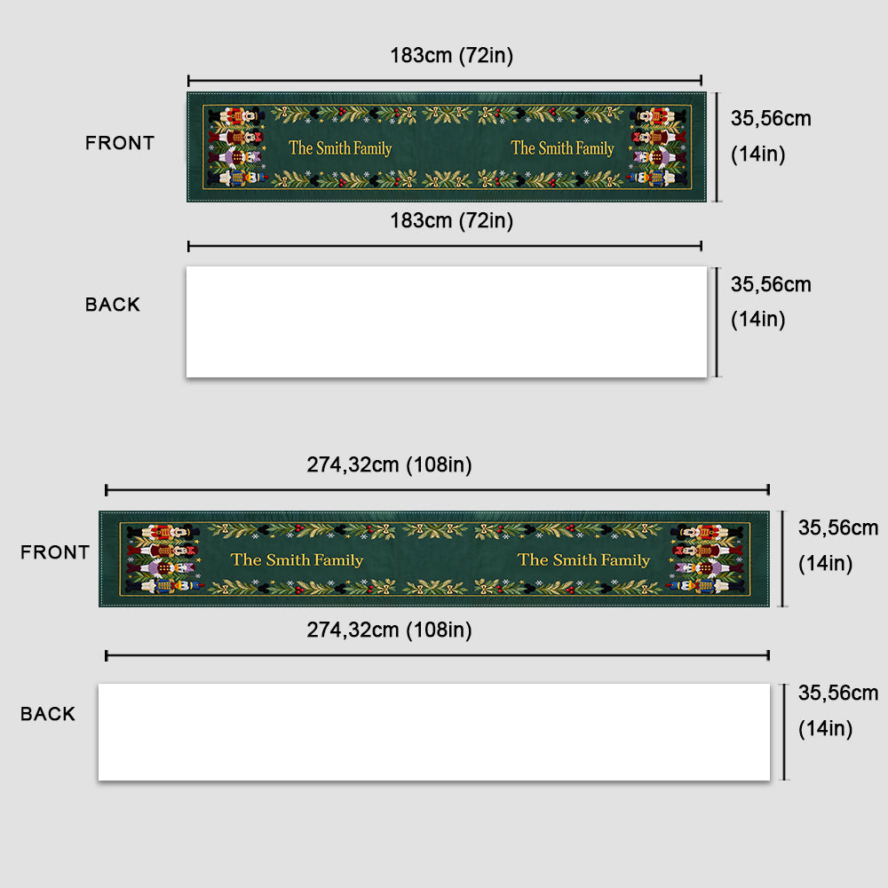 Merry Christmas - Personalized Mouse Table Runner