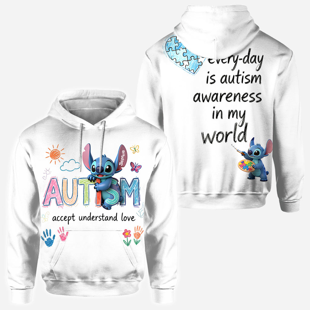 Accept Understand Love - Personalized Autism Awareness All Over Shirt