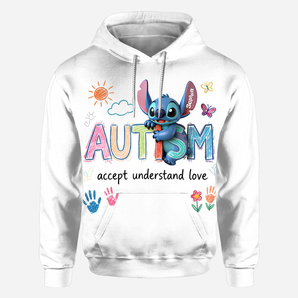 Accept Understand Love - Personalized Autism Awareness All Over Shirt