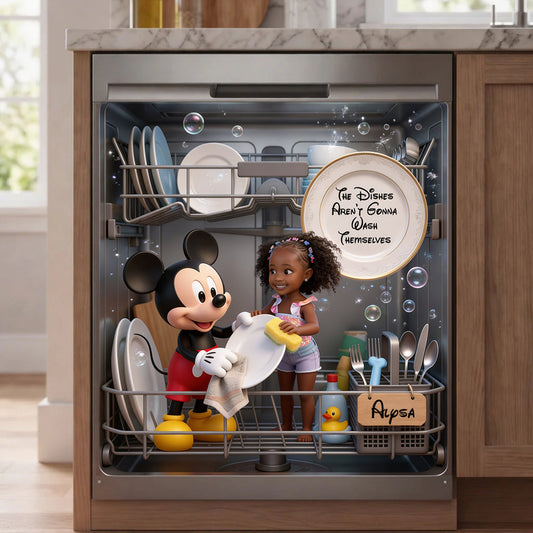 Wash Dishes Together - Personalized Mouse Dishwasher Cover