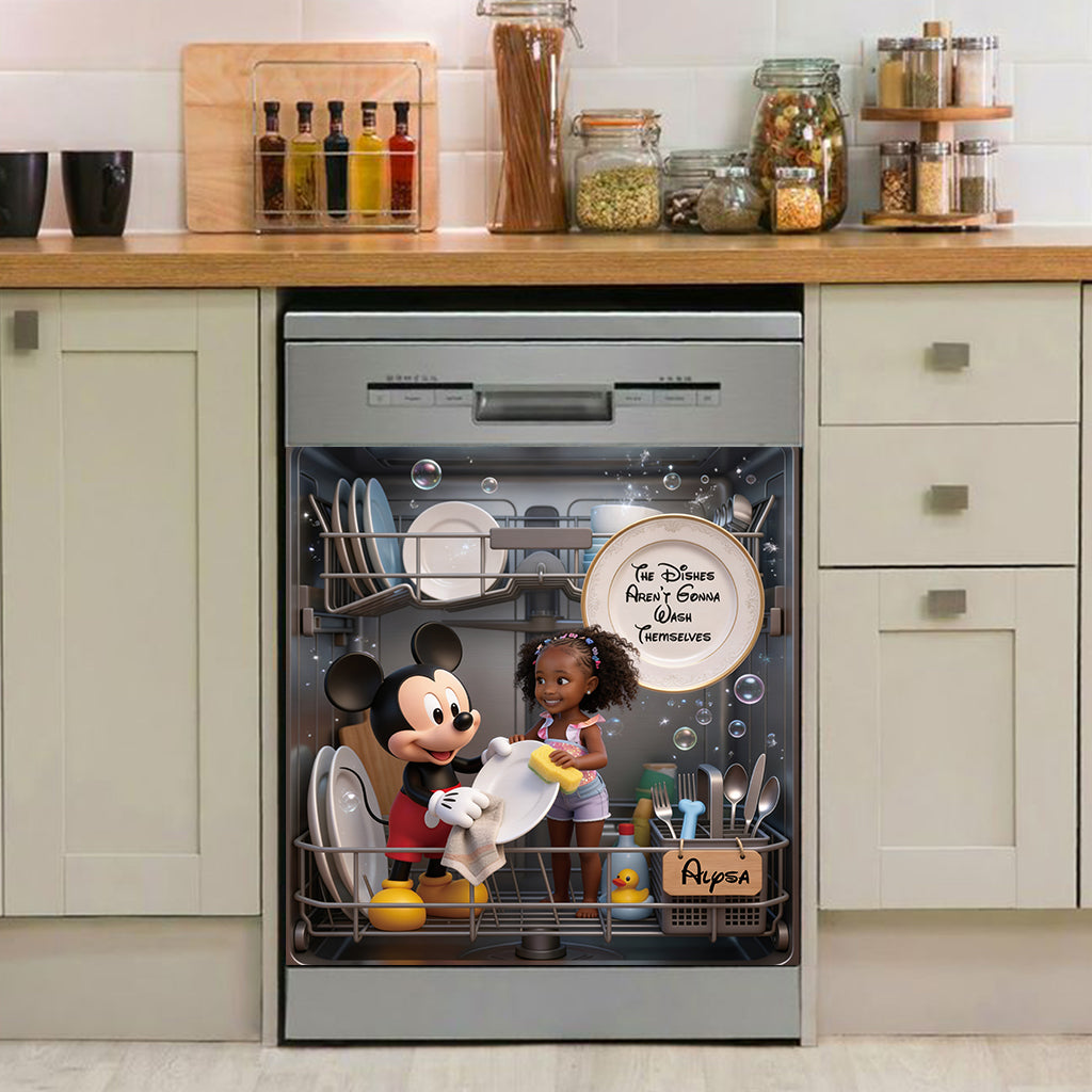 Wash Dishes Together - Personalized Mouse Dishwasher Cover