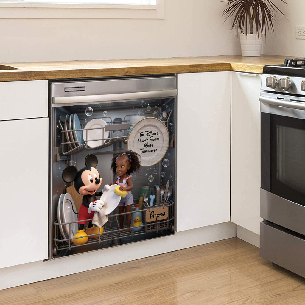 Wash Dishes Together - Personalized Mouse Dishwasher Cover