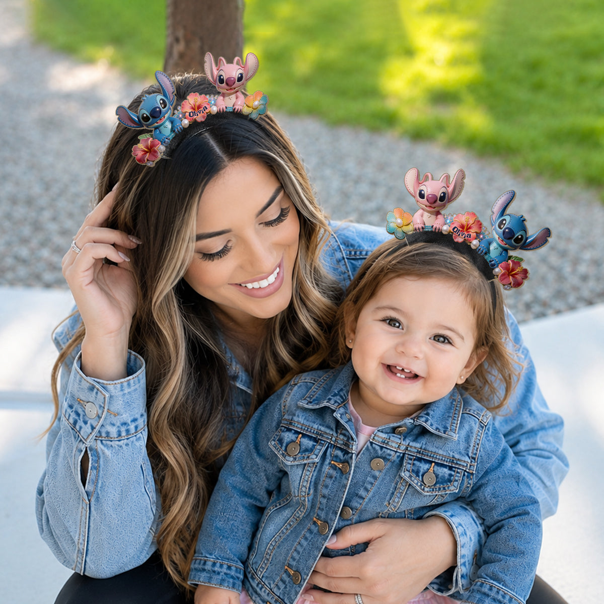 Ohana Hawaii Monster - Personalized Ohana Shaped Leather Headband