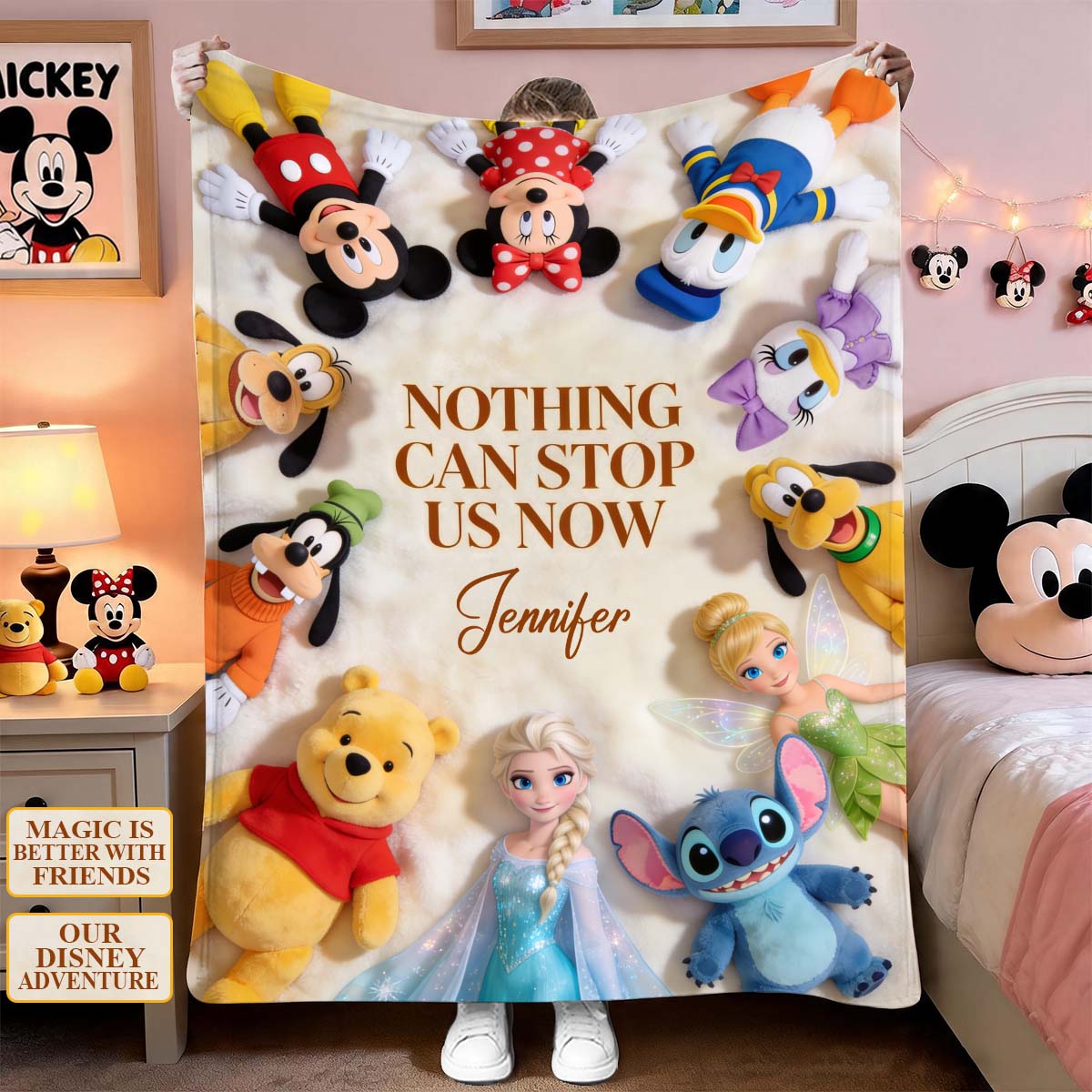 Nothing Can Stop Us Now - Personalized Mouse Blanket