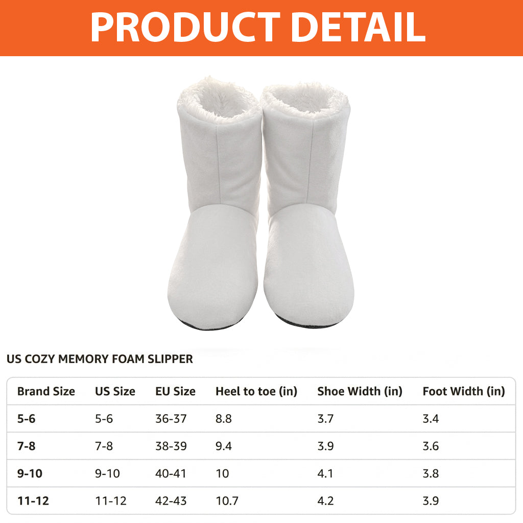 Nightmare - Personalized Nightmare Faux Fur Boot Slippers