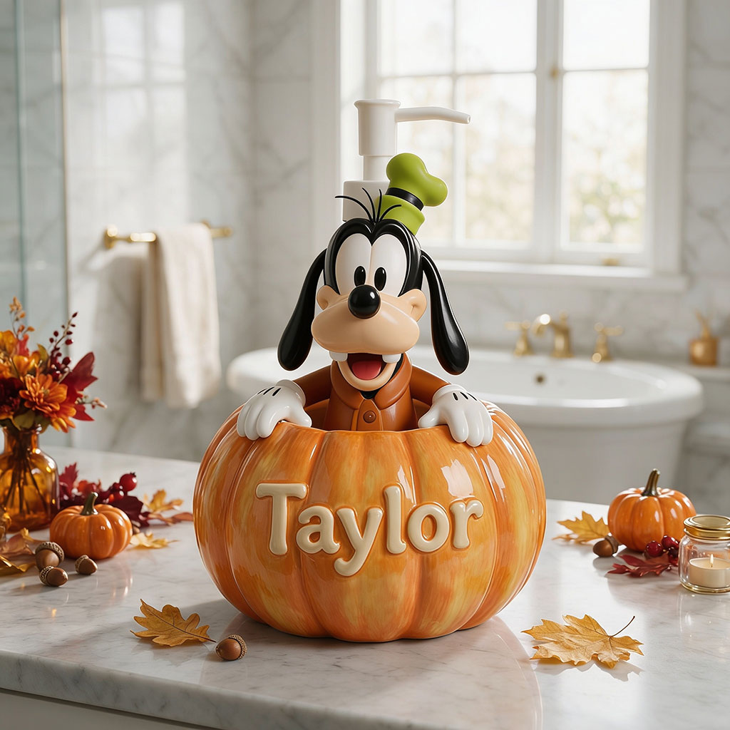 Pumpkin Peekaboo - Personalized Mouse Pump Dispenser