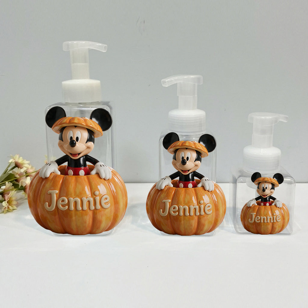 Pumpkin Peekaboo - Personalized Mouse Pump Dispenser