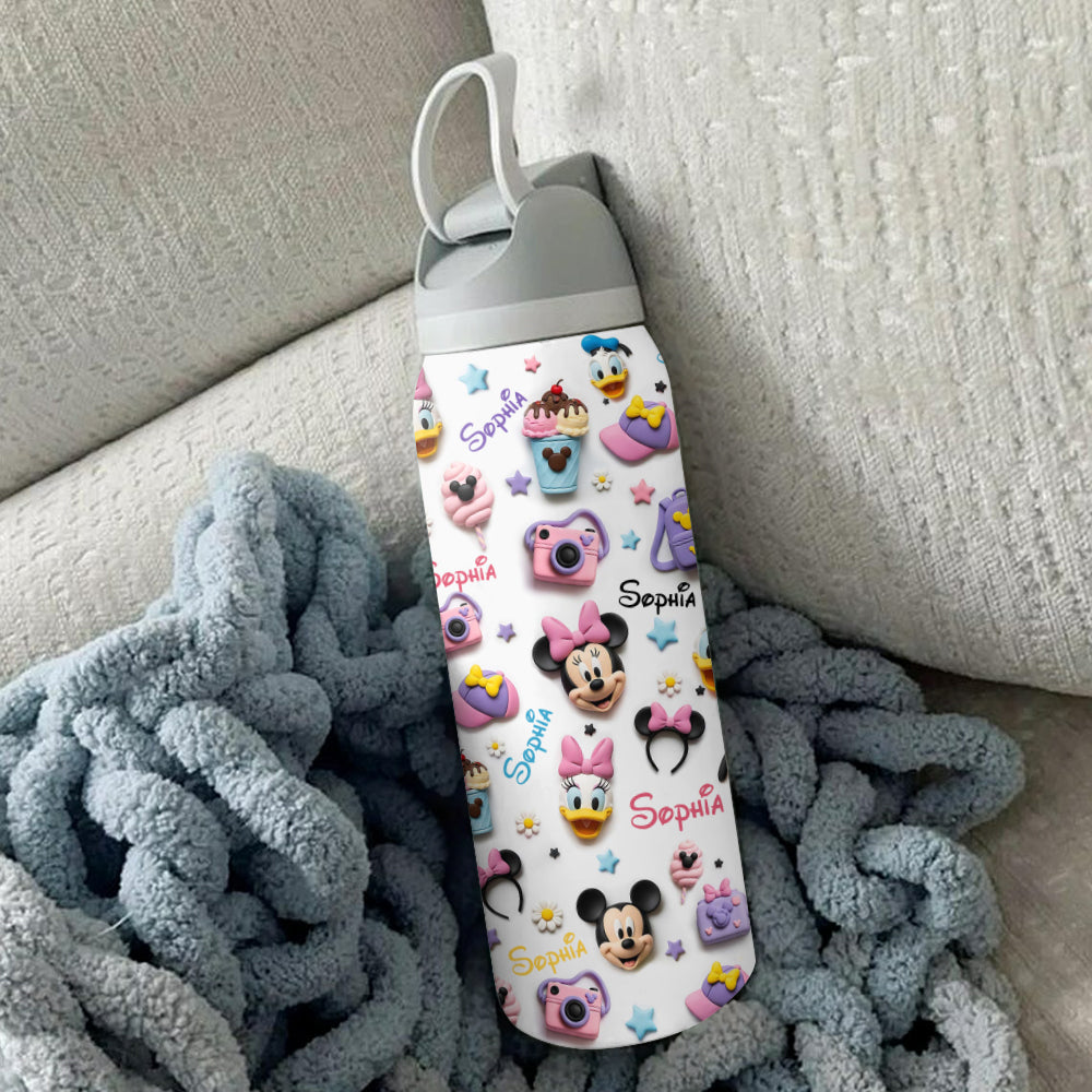 Magical World - Personalized Mouse 2-In-1 Spout Water Bottle
