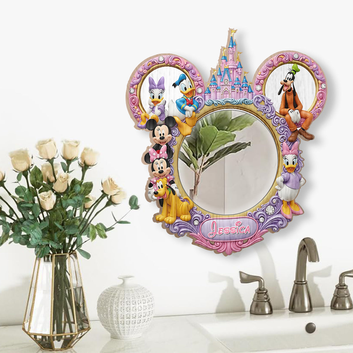Magical Castle - Personalized Mouse Wall Hanging Mirror