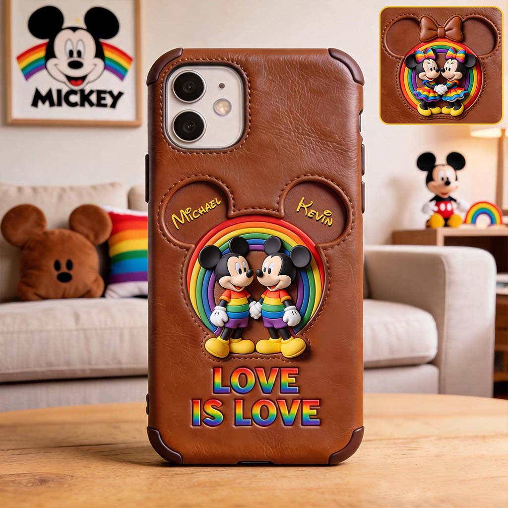 Love Is Love - Personalized Mouse Full Print Phone Case