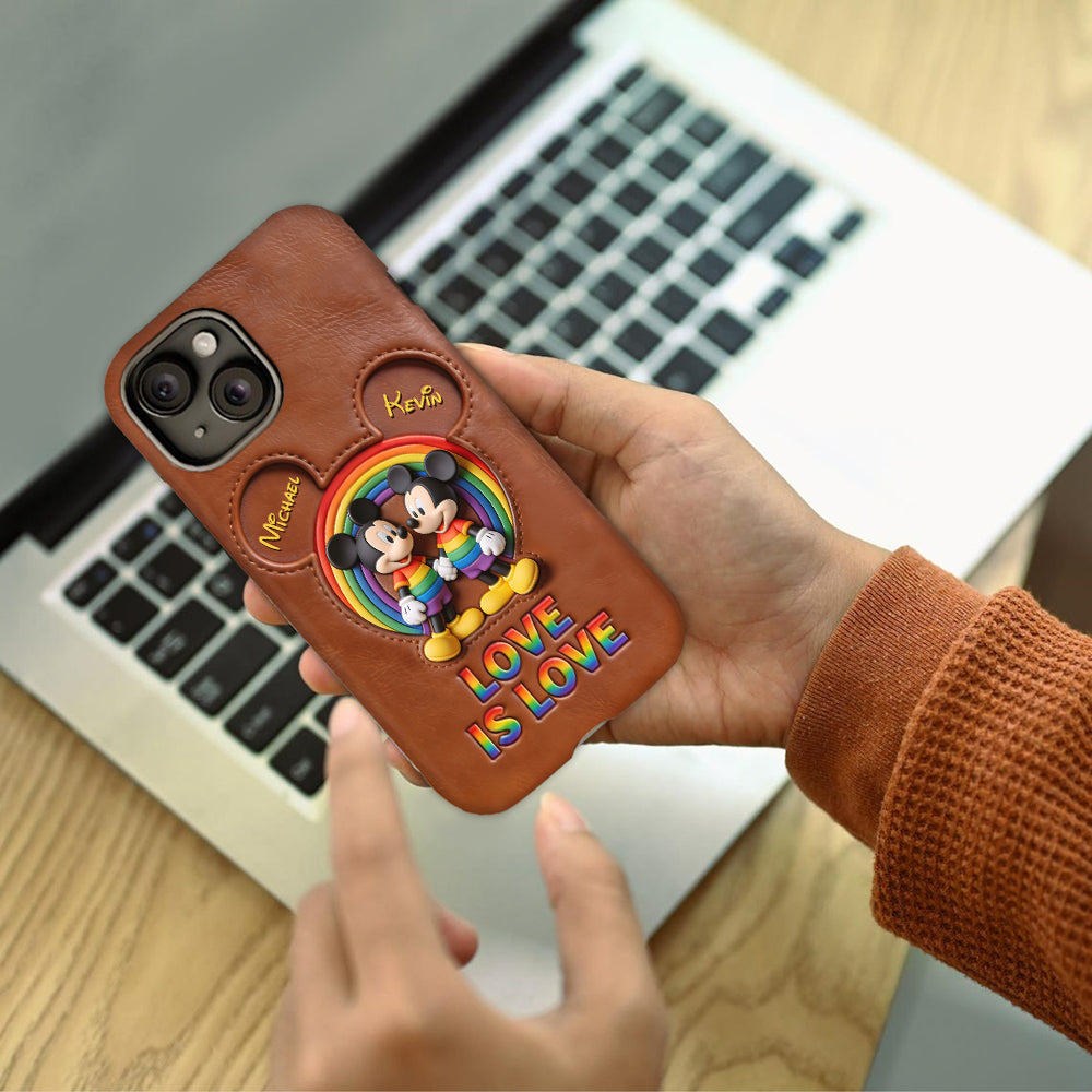 Love Is Love - Personalized Mouse Full Print Phone Case