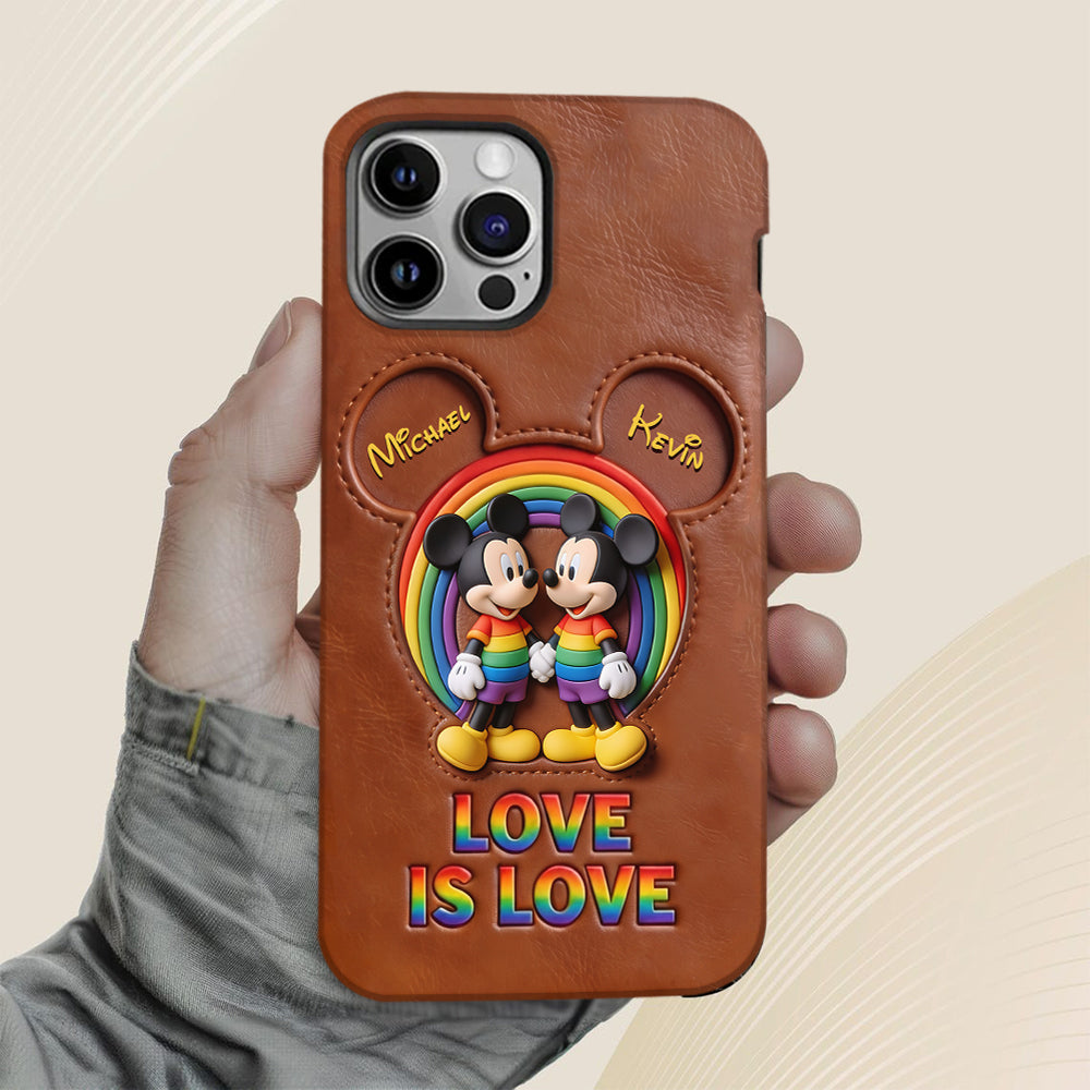 Love Is Love - Personalized Mouse Full Print Phone Case