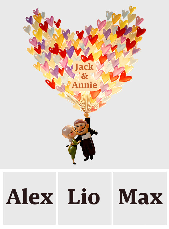 You Are My Greatest Adventure - Personalized Up Movie Couple LED Light Acrylic Sign
