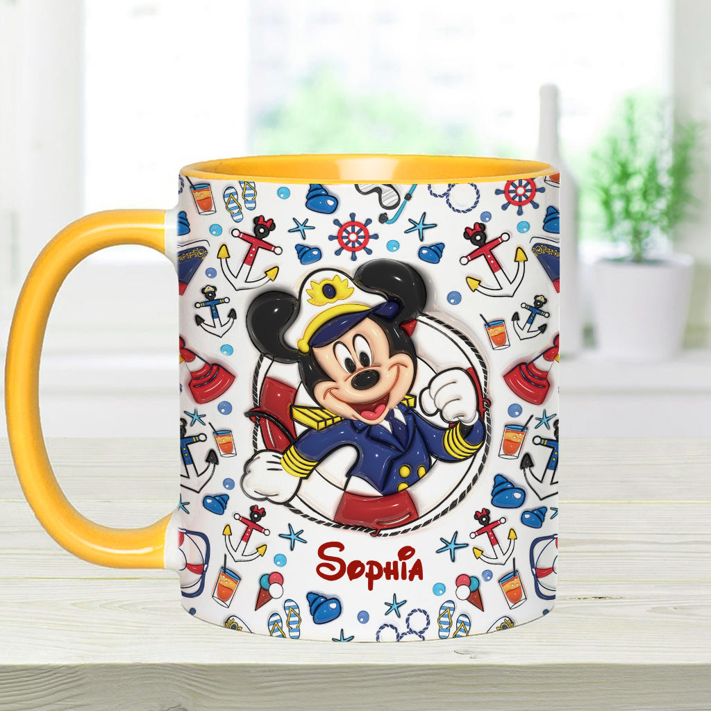 Family Cruise Trip - Personalized Mouse Accent Mug