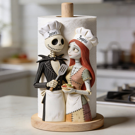 You & Me Perfect Couple Gift - Personalized Nightmare Paper Towel Stand