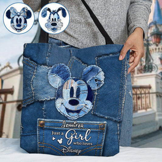 Just A Girl Who Loves Magic - Personalized Mouse Tote Bag
