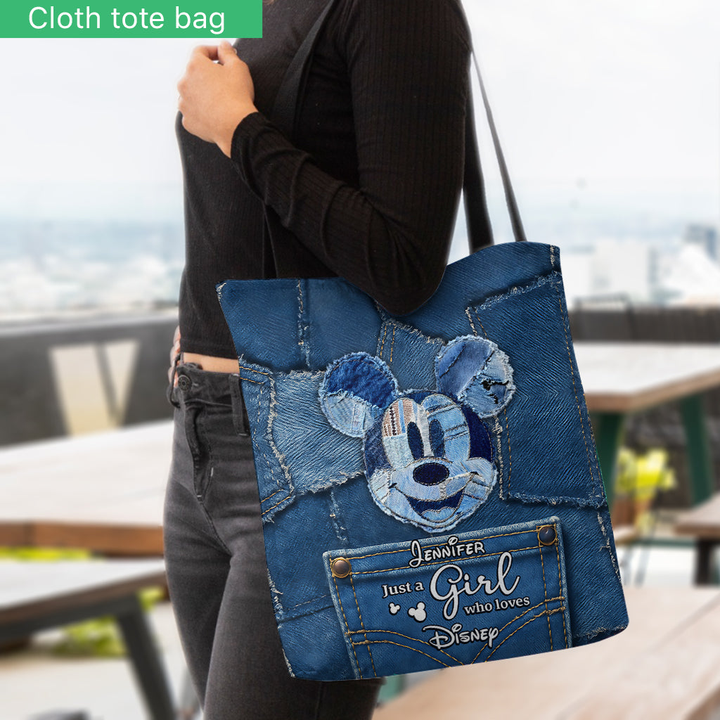 Just A Girl Who Loves Magic - Personalized Mouse Tote Bag