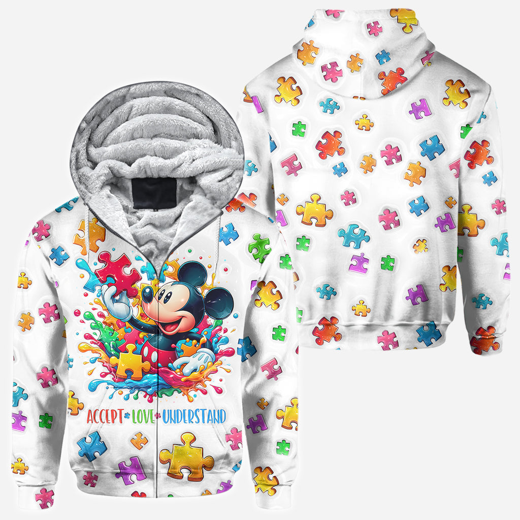 Accept Love Understand - Personalized Autism Awareness All Over Shirt