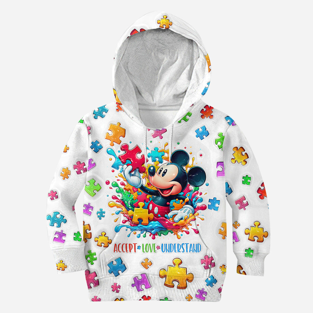 Accept Love Understand - Personalized Autism Awareness All Over Shirt