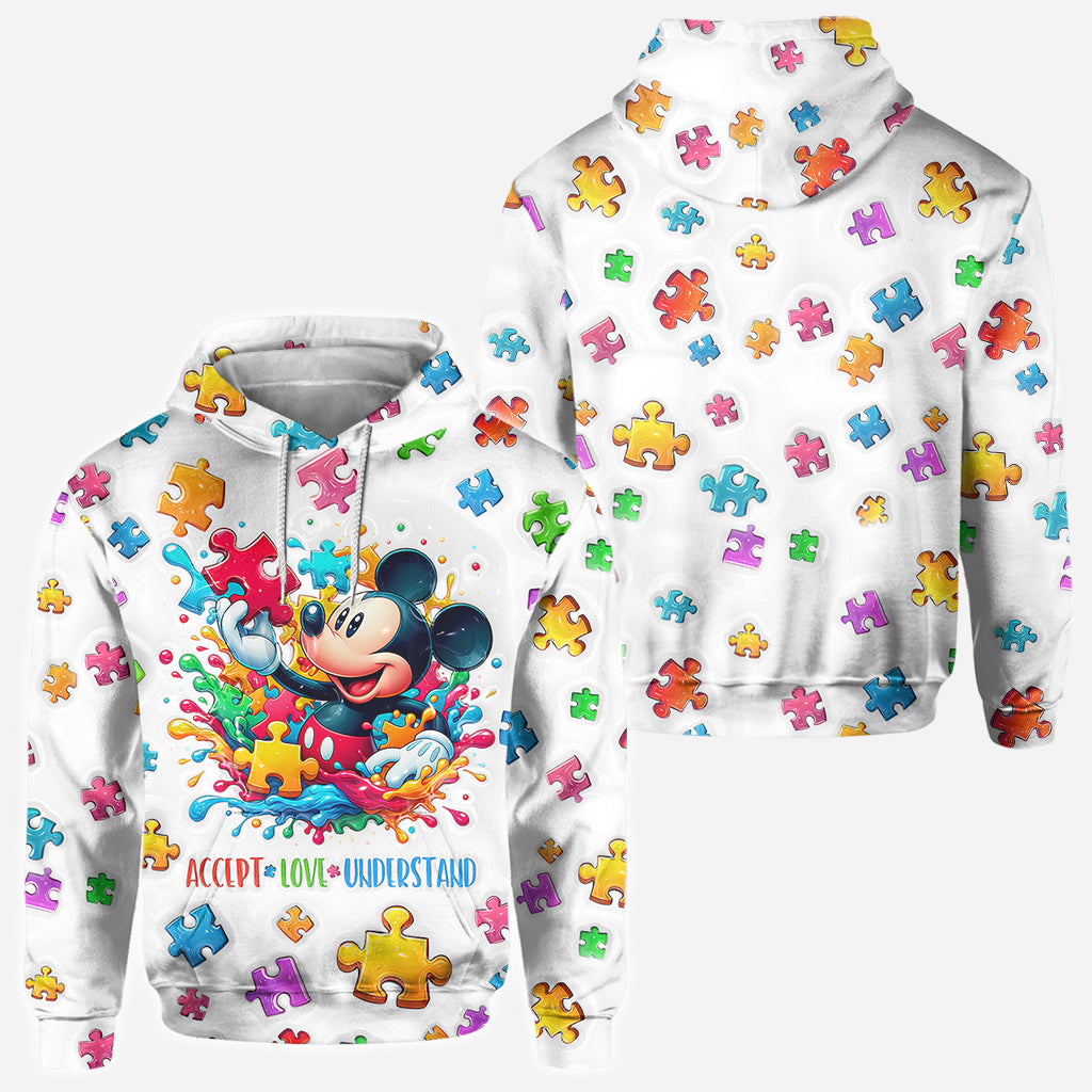 Accept Love Understand - Personalized Autism Awareness All Over Shirt