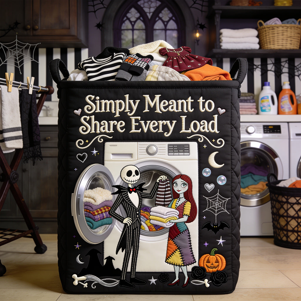 Simply Meant To Share Every Load - Personalized Nightmare Laundry Basket