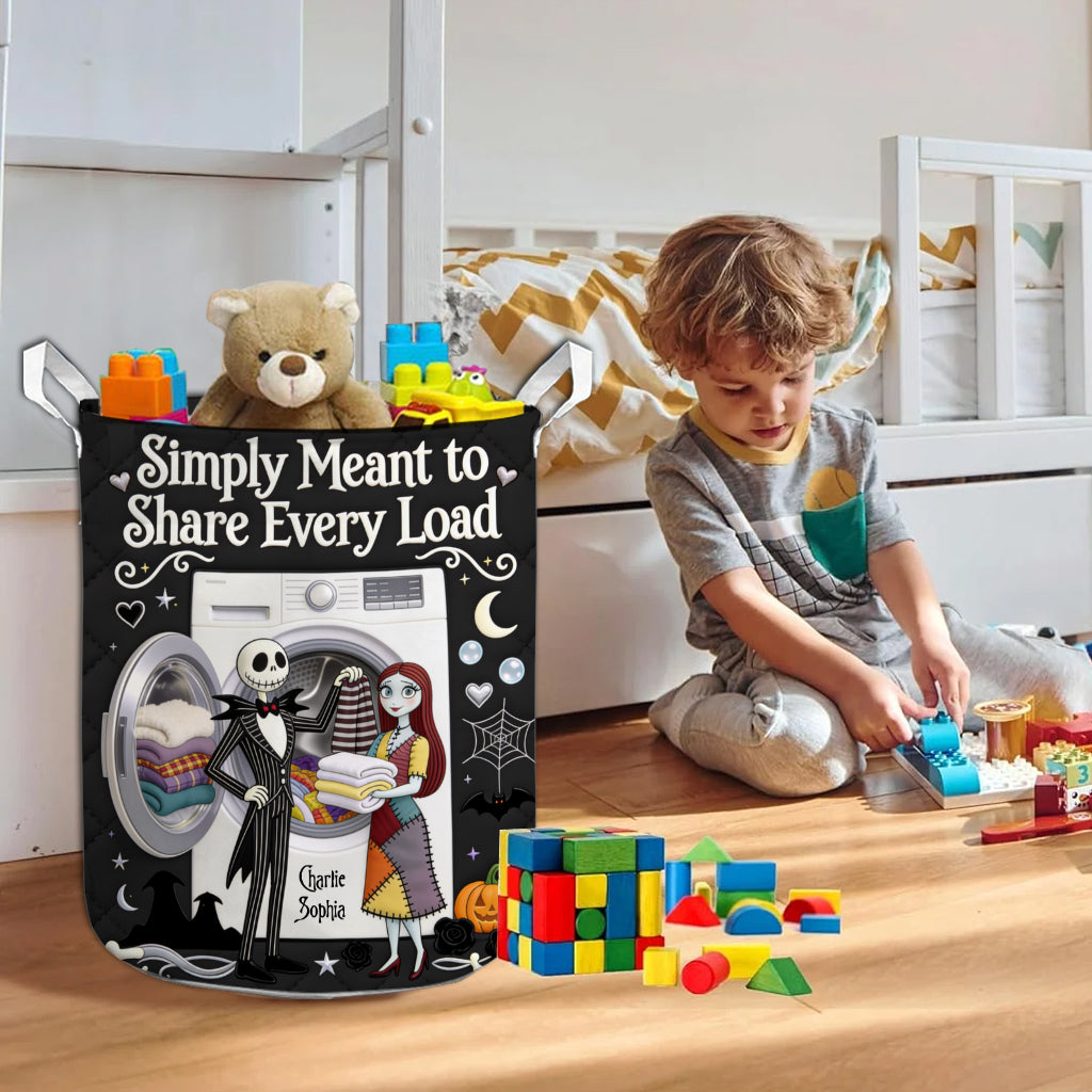 Simply Meant To Share Every Load - Personalized Nightmare Laundry Basket