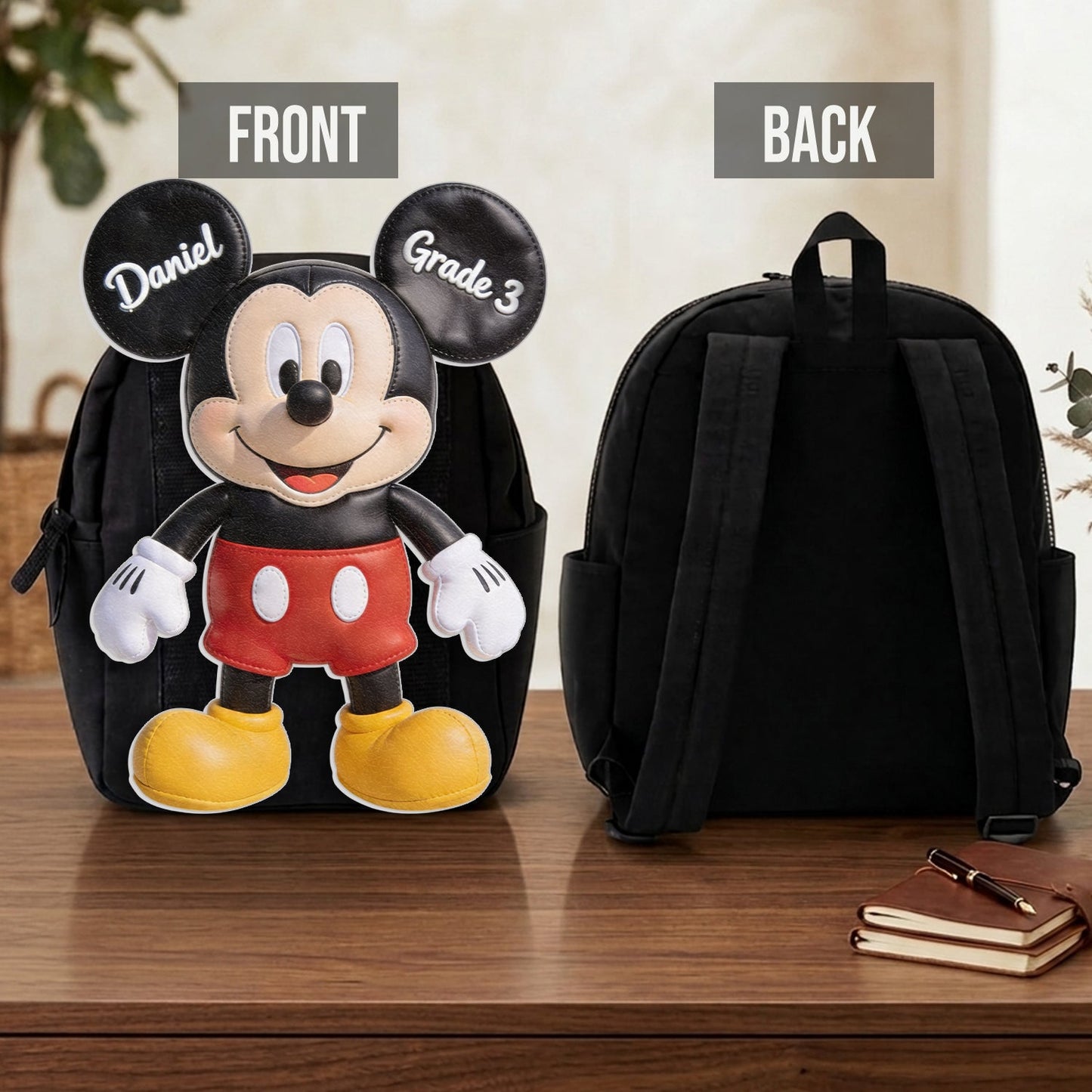 Magical School Friends - Personalized Mouse Shaped Backpack