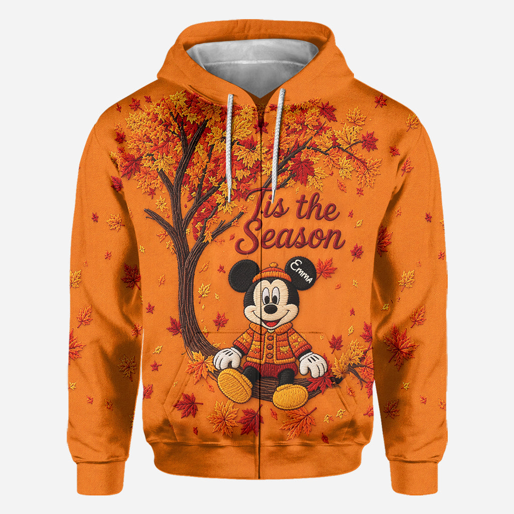 Cute Cartoon Mouse Autumn - Personalized Mouse All Over Shirt