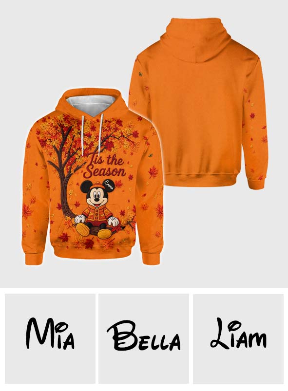 Cute Cartoon Mouse Autumn - Personalized Mouse All Over Shirt