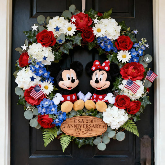 The Mouse Patrotic - Personalized Mouse Custom Shaped Wood Sign