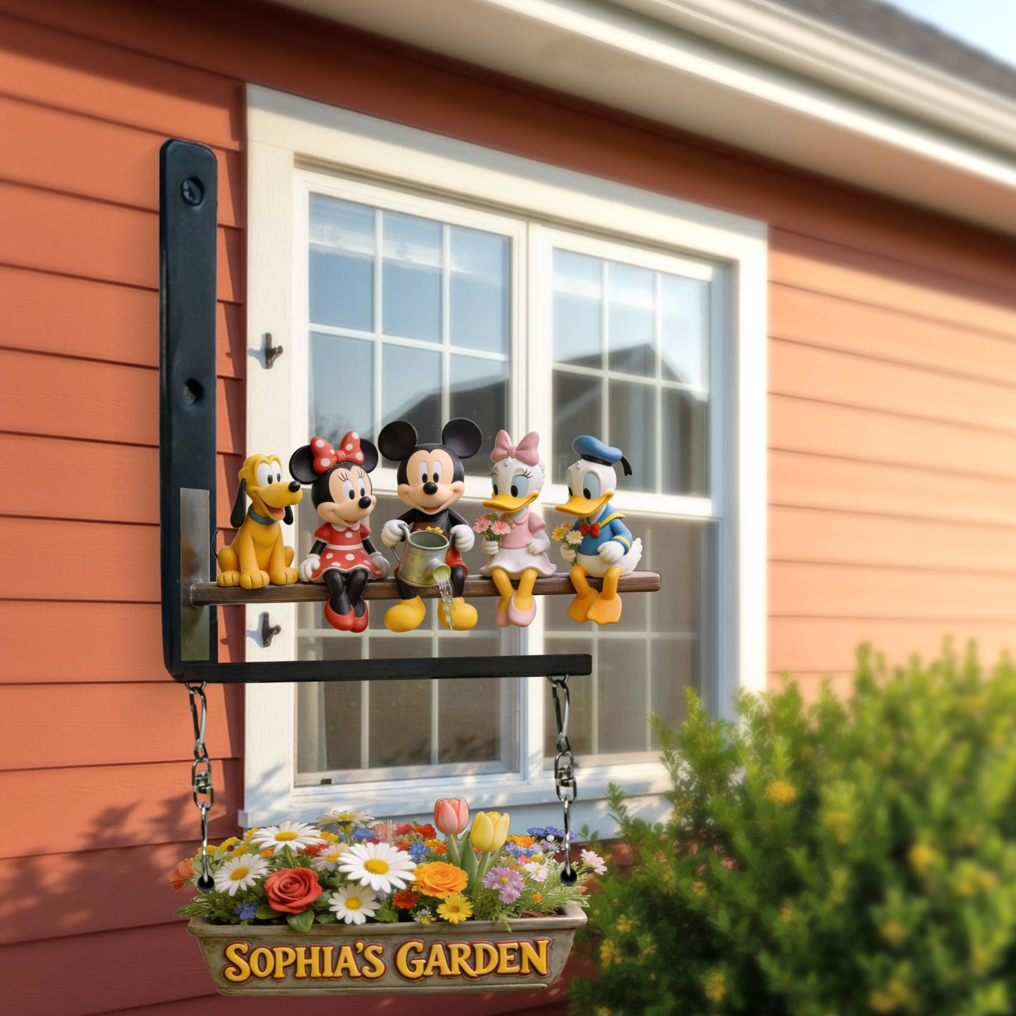 My Beautiful Garden - Personalized Mouse Wooden Wall Mount Sign