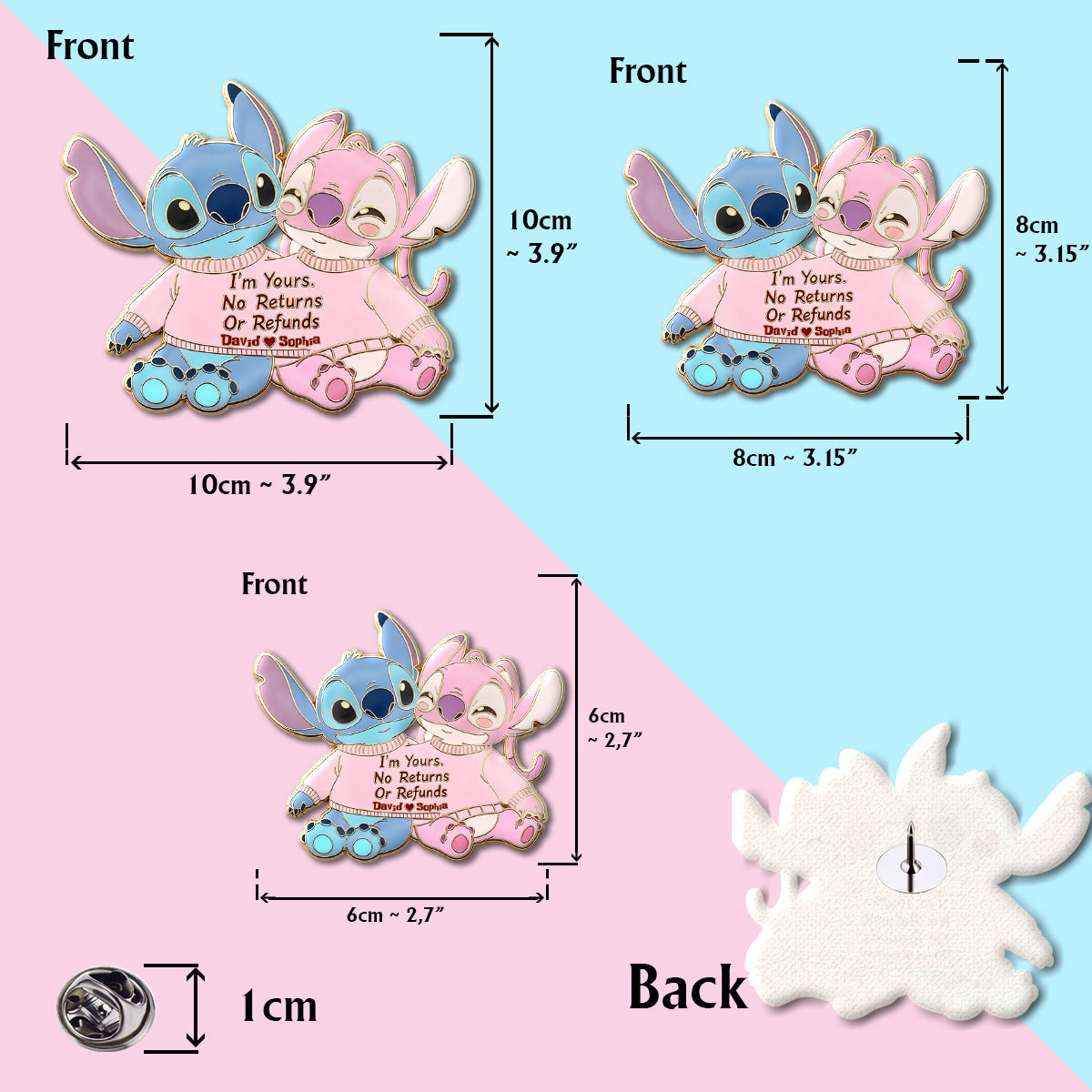 I Am Yours - Personalized Ohana Pin