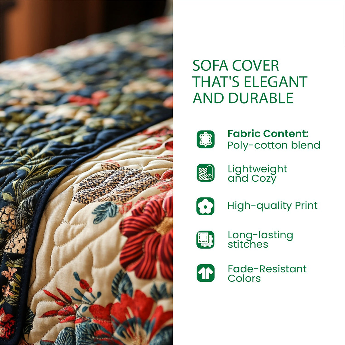 Hello Fall - Personalized Nightmare Quilted Sofa/Couch Cover