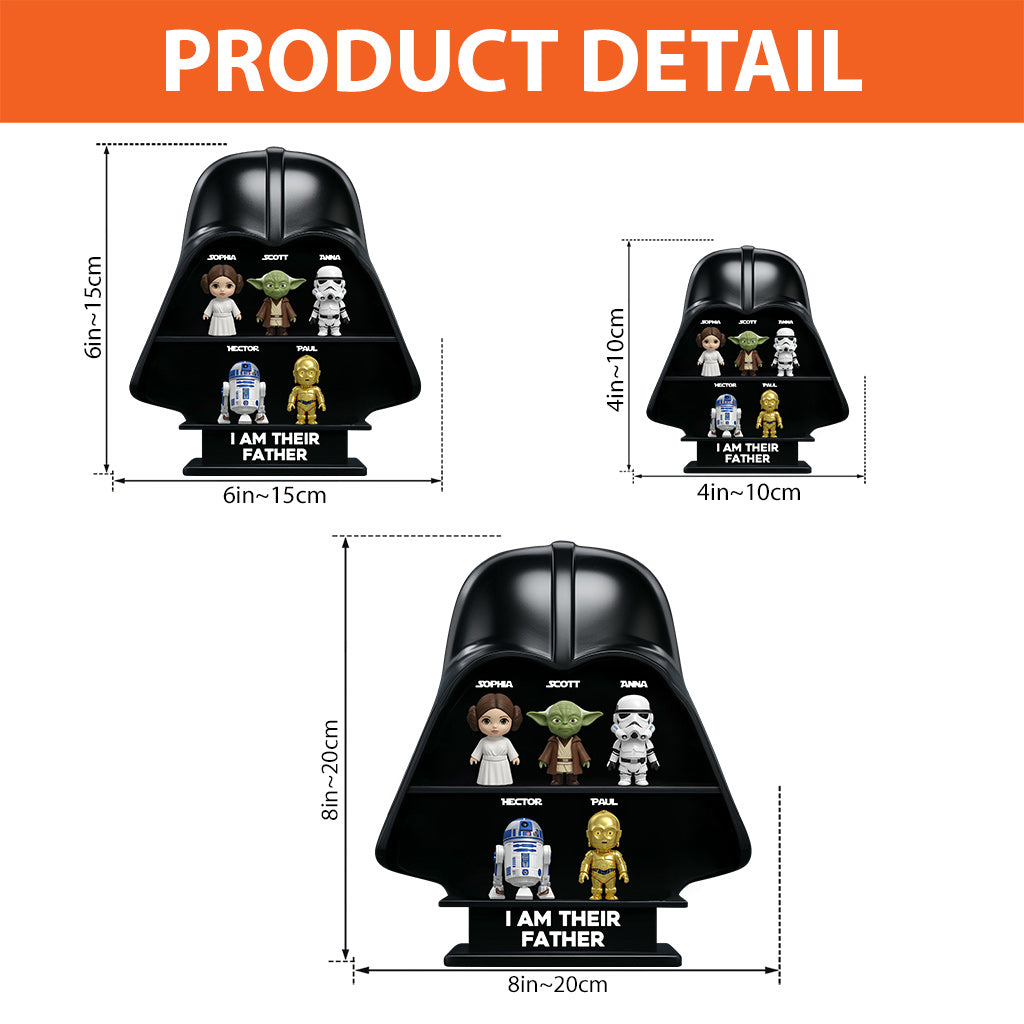 I Am The Dad - Personalized The Force Custom Shaped Acrylic Plaque