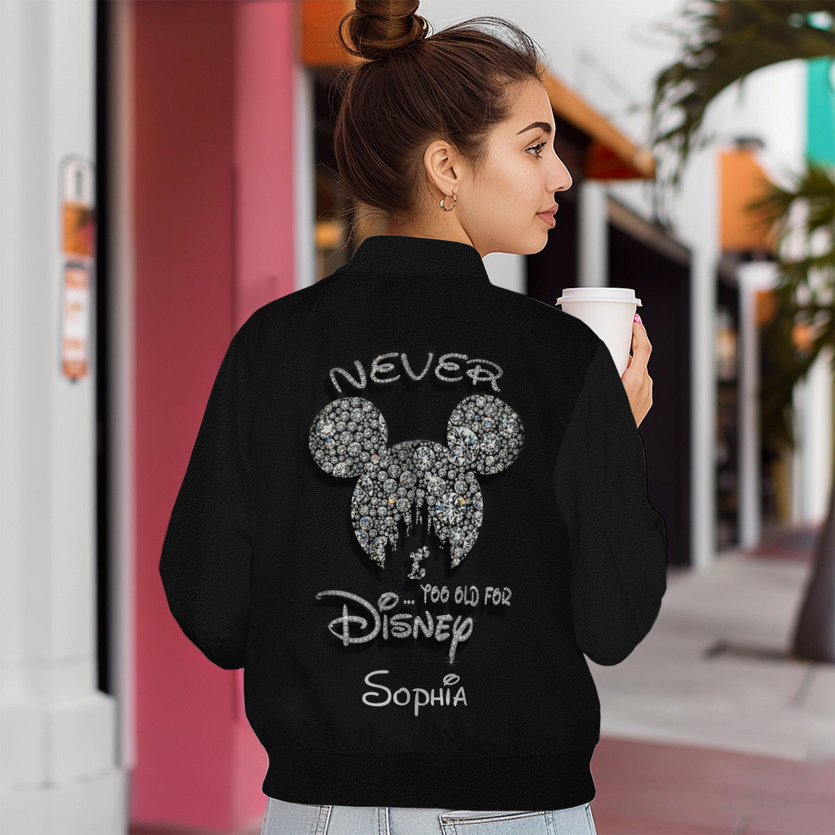 Never Too Old - Personalized Mouse Bomber Jacket