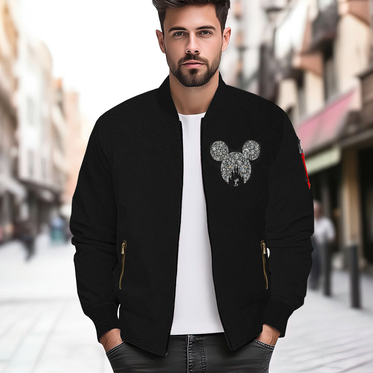 Never Too Old - Personalized Mouse Bomber Jacket
