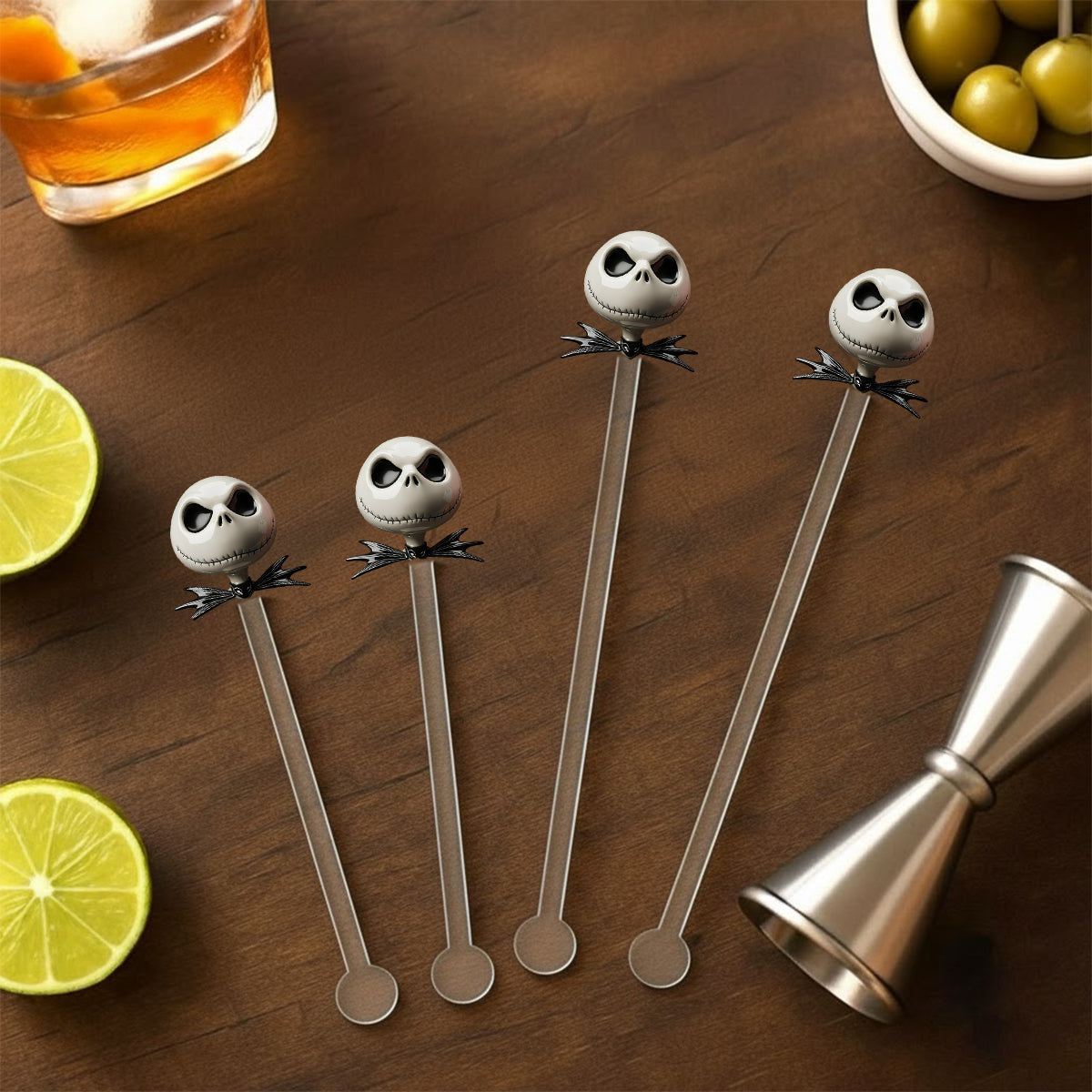 I Love You - Personalized Nightmare Set Accent Mug with Acrylic Stirrers