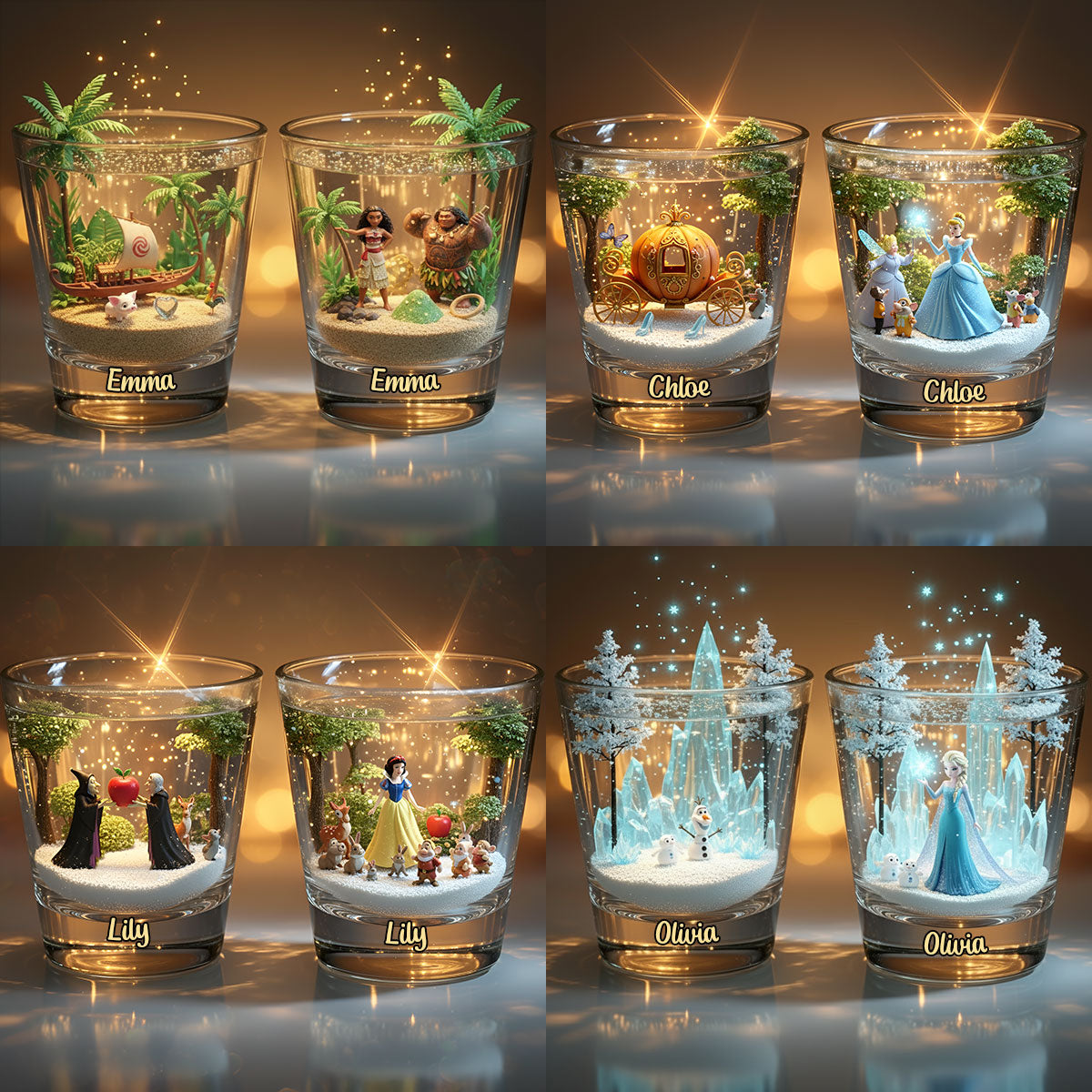 Magical Princess - Personalized Mouse Shot Glasses Set